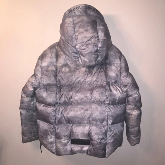 Nicole Benisti Puffer Down Jacket Marbled Grey XL - Picture 3 of 11